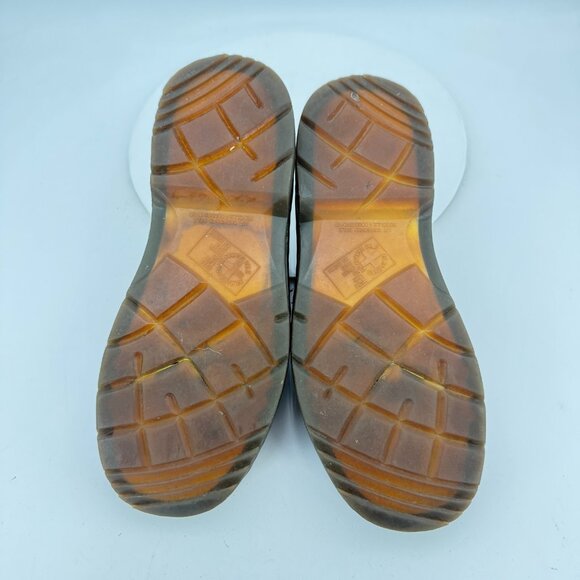 Dr Martens Men Size 9 Brown Leather Low Lace Up Air Cushioned Sole Shoes - Picture 8 of 12